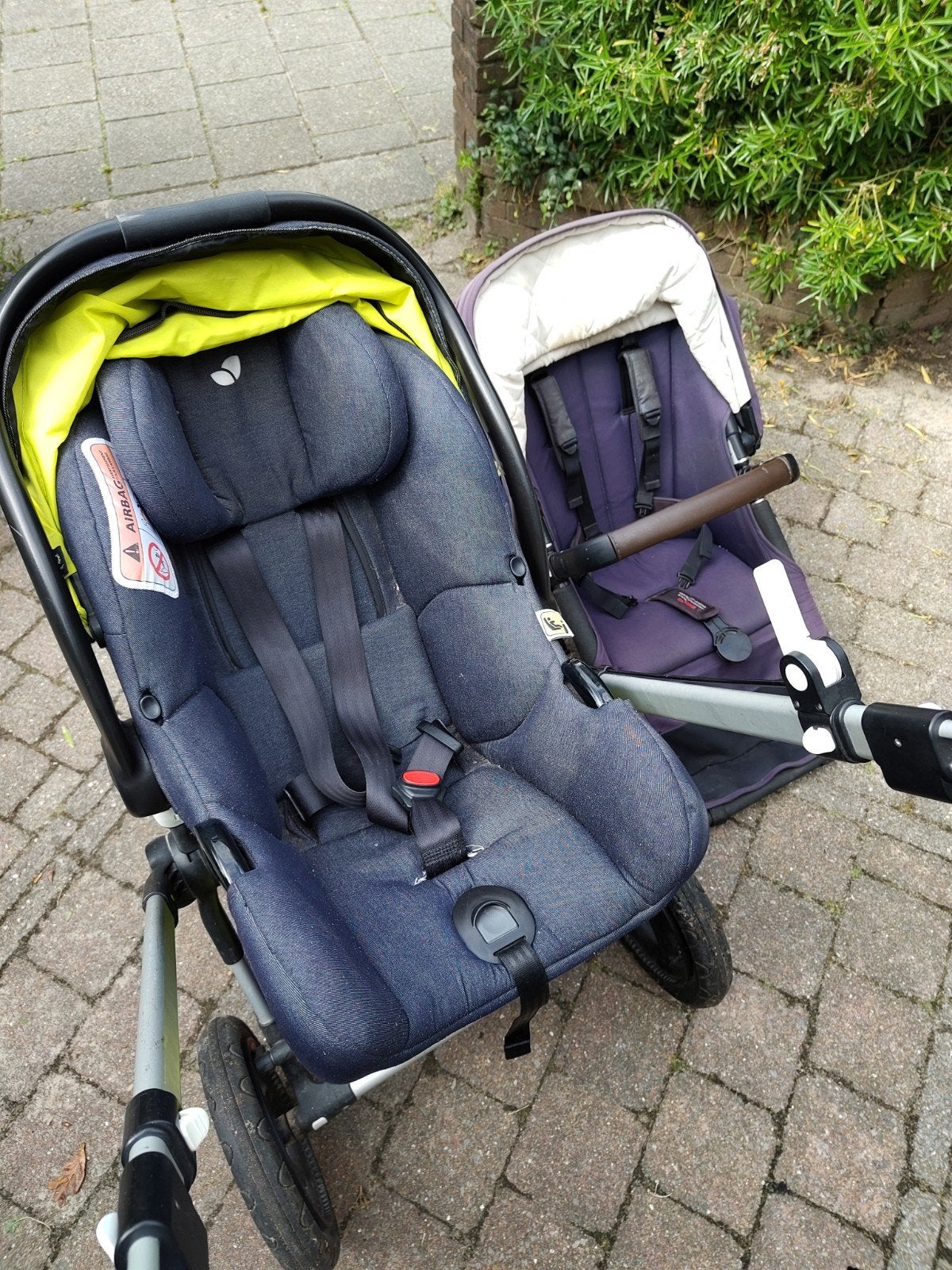 3-in-1: maxicosie, kinderwagen, buggy + isofix voor auto, Kinderen en Baby's, Buggy's, Ophalen, Gebruikt, Overige merken, Regenhoes