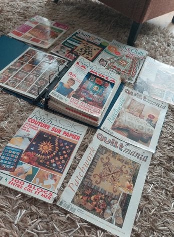 Collectie 17x quilt- en patchworktijdschriften - goede staat, Ophalen of Verzenden, Gelezen, Overige typen