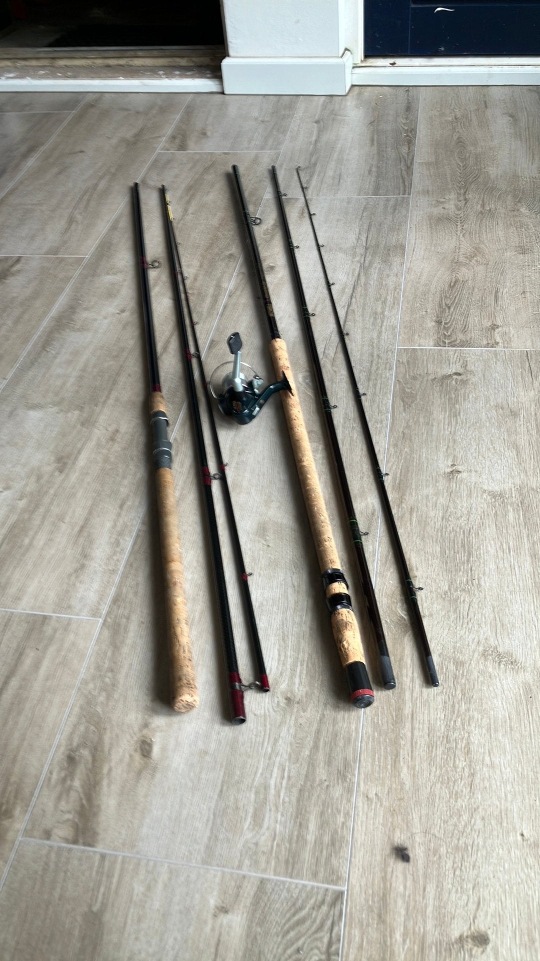 Mitchell set, Watersport en Boten, Hengelsport | Witvissen, Ophalen, Zo goed als nieuw, Molen