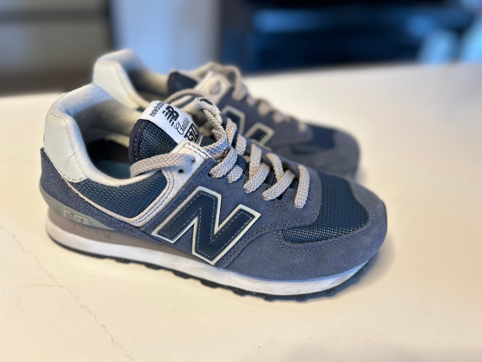 New Balance 574 Sneakers - Zo goed als nieuw, Ophalen of Verzenden, Zo goed als nieuw, Blauw, Sneakers of Gympen