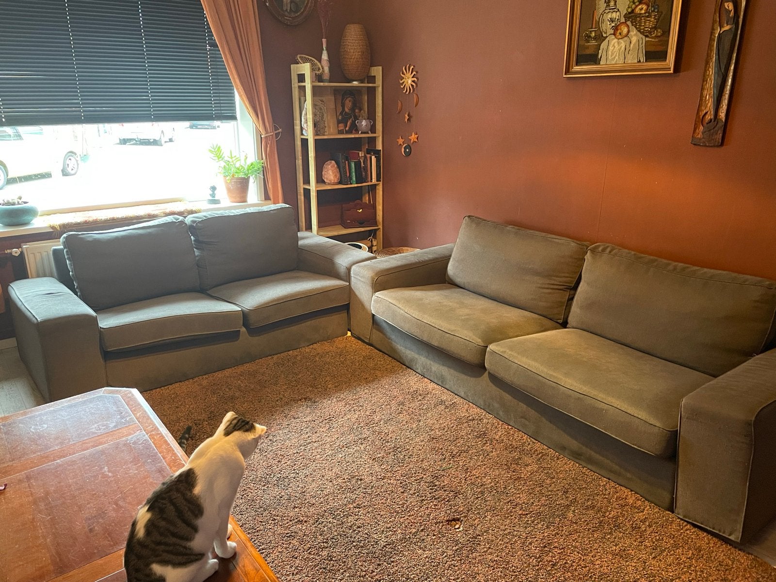2- en 3-zitsbank kivik ikea gratis ophalen, Ophalen, Gebruikt, Driepersoons, 75 tot 100 cm
