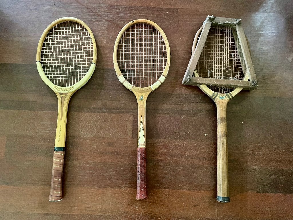 Drie vintage tennisrackets, Ophalen of Verzenden