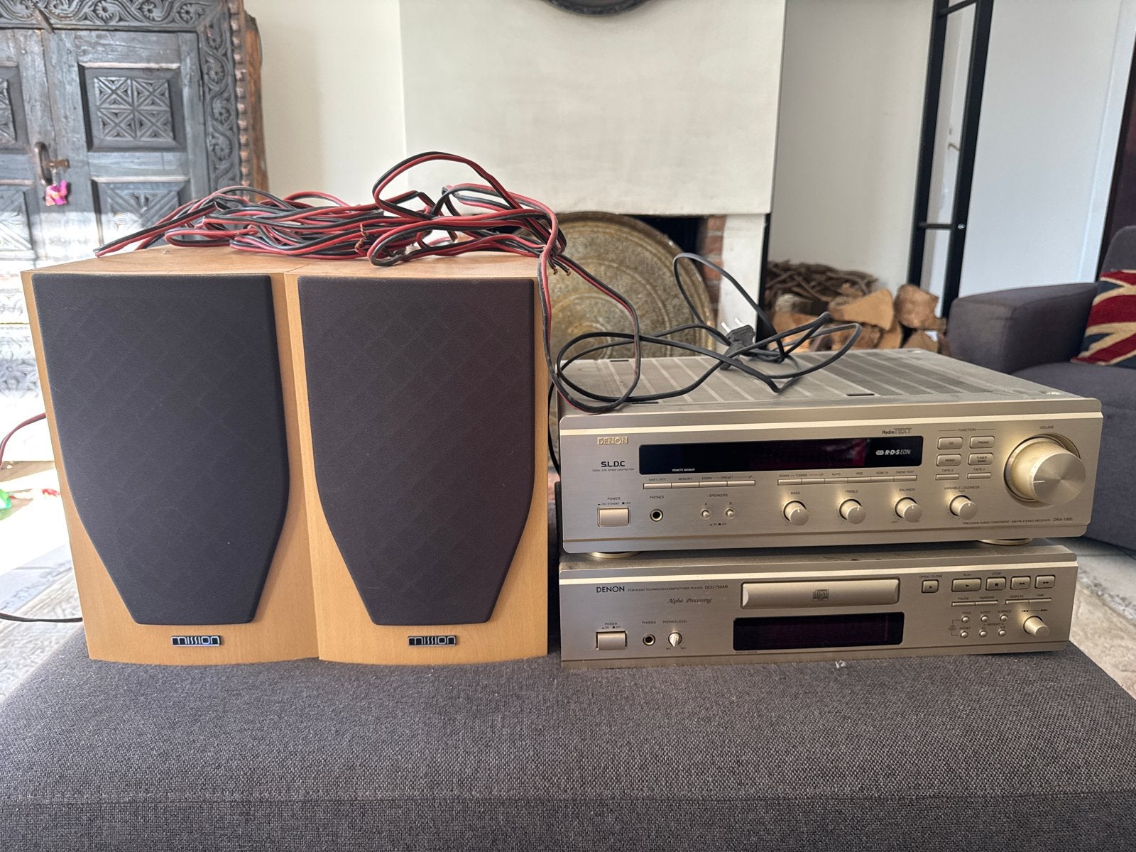 Denon Stereo Set met Mission m72 Speakers, Ophalen, Gebruikt, Denon, Losse componenten