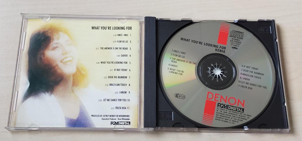 Kenia - What You're Looking For CD 1990 Denon, Cd's en Dvd's, Ophalen of Verzenden, 1980 tot heden, Zo goed als nieuw, Jazz