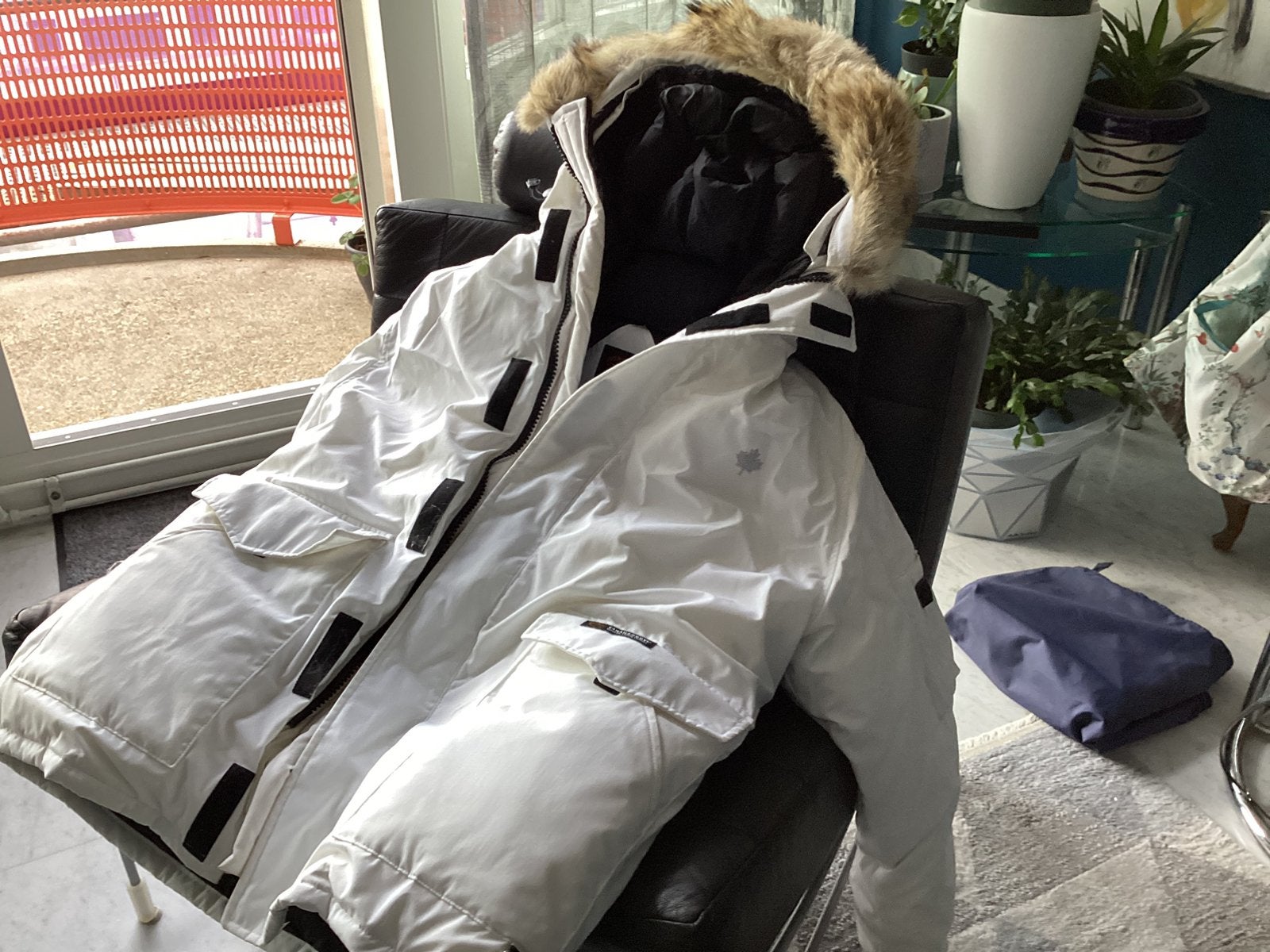 Canada Goose  jas xl voor heren met dons., Ophalen, Zo goed als nieuw, Maat 56/58 (XL), Wit