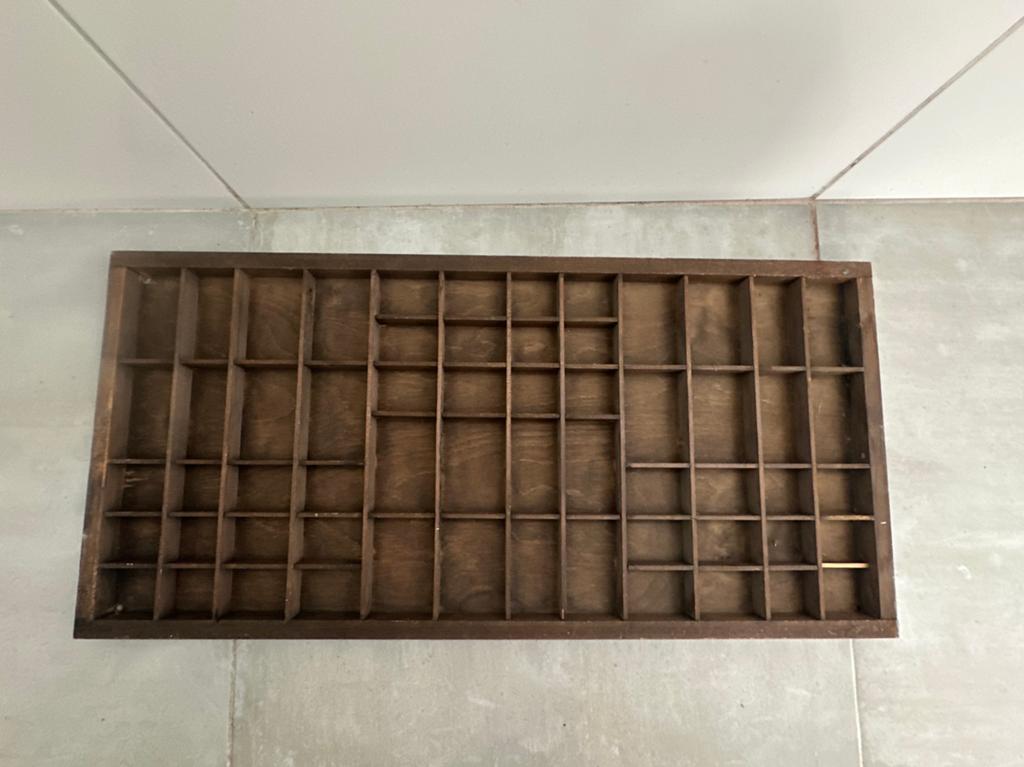 Letterbak hout vintage, Ophalen of Verzenden, Zo goed als nieuw