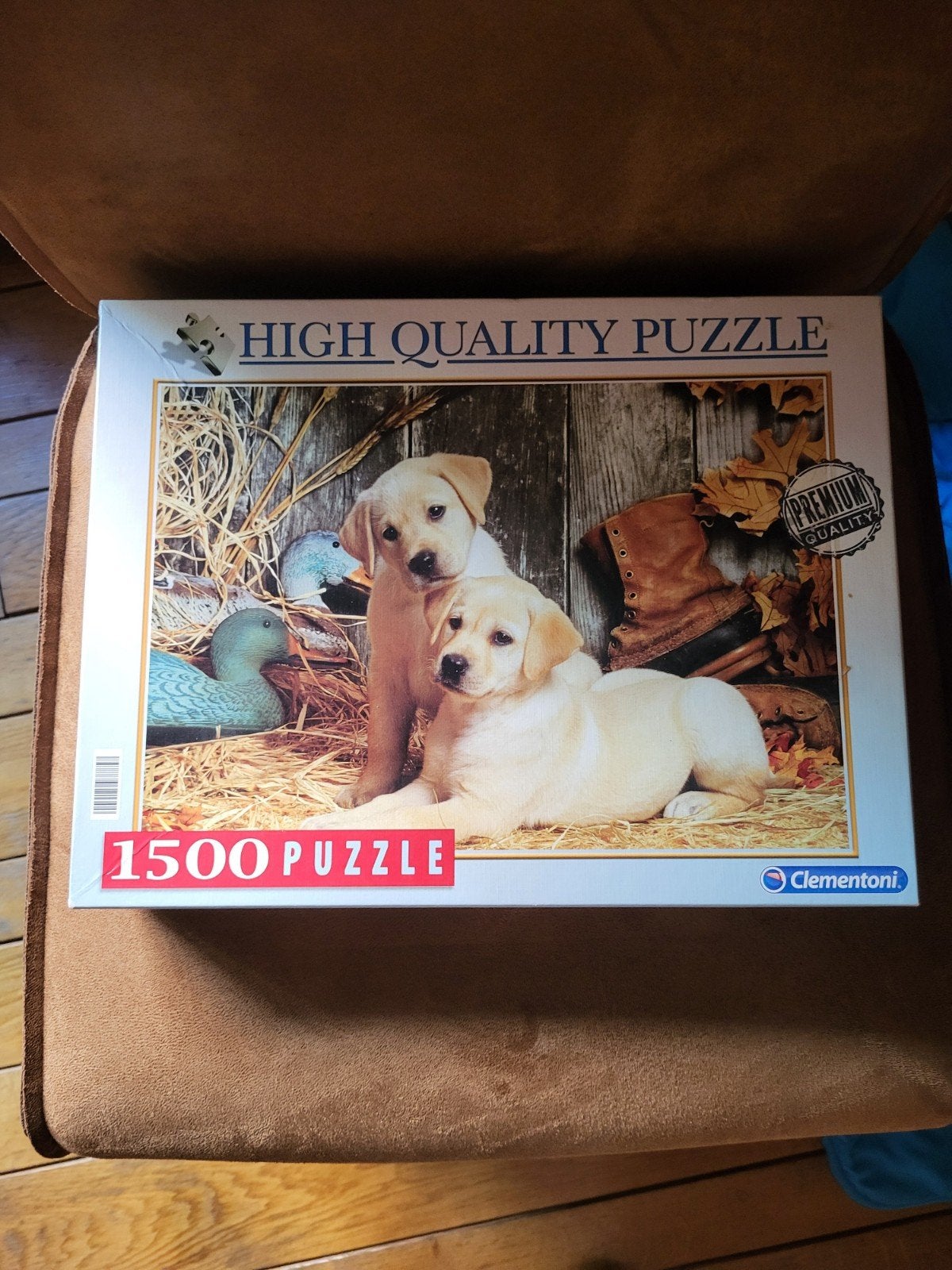 Clementoni Legpuzzel 1500 stukjes - Schattige puppy's, Ophalen of Verzenden, 500 t/m 1500 stukjes, Gebruikt, Legpuzzel