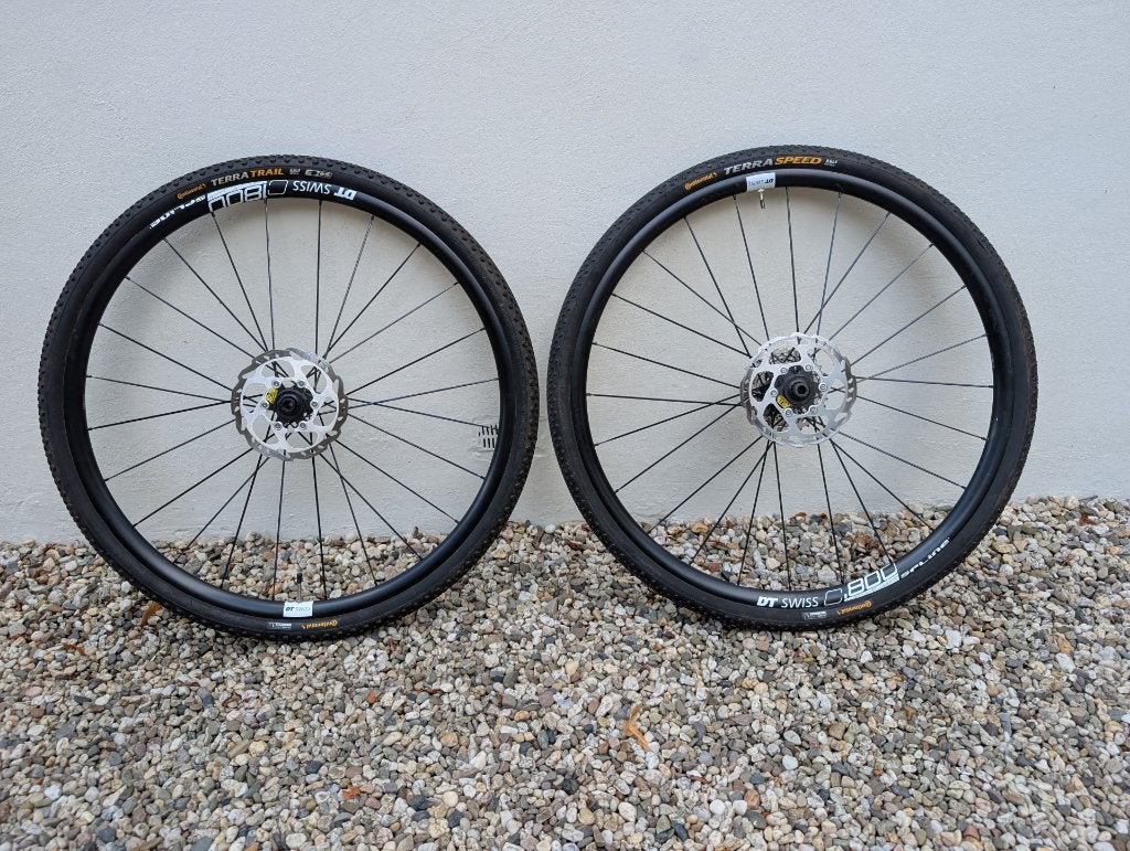 DT Swiss C1800 Spline Gravelwielen, Gebruikt, DT Swiss, Gravelbike, Aluminium