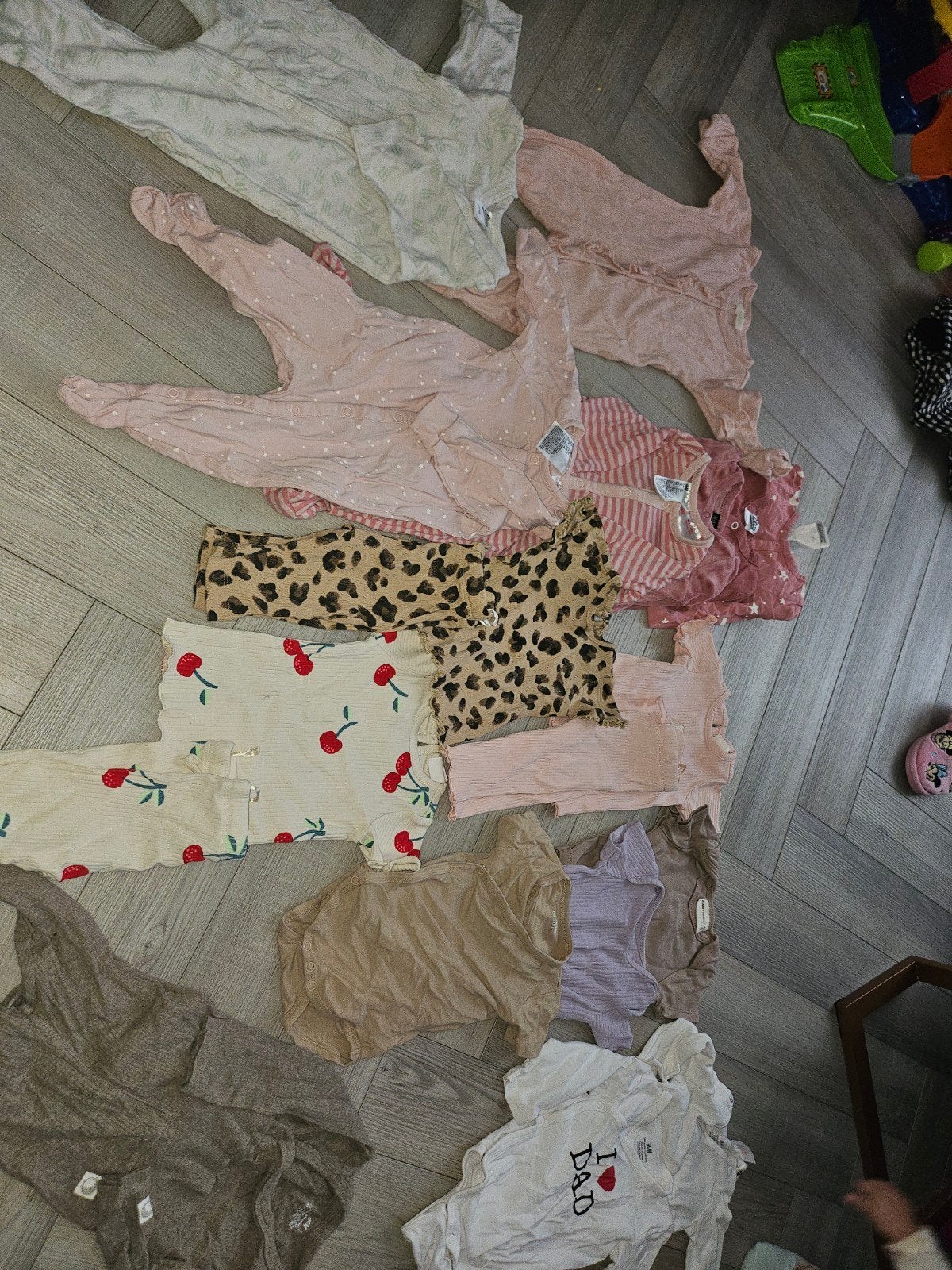 Babykleding pakket maat 62 - Diverse merken, Kinderen en Baby's, Gebruikt, Meisje, H&M, Etos, Ophalen of Verzenden