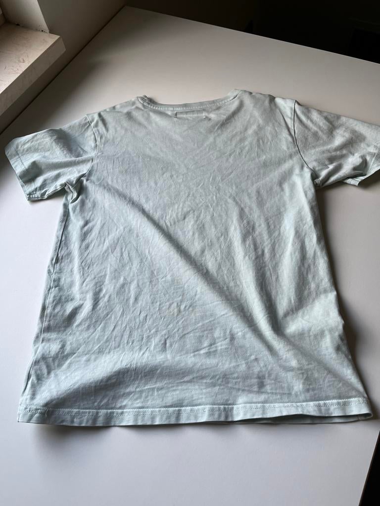 Mannen T-shirt lichtblauw maat s, Ophalen, Zo goed als nieuw, Maat 46 (S) of kleiner, Blauw