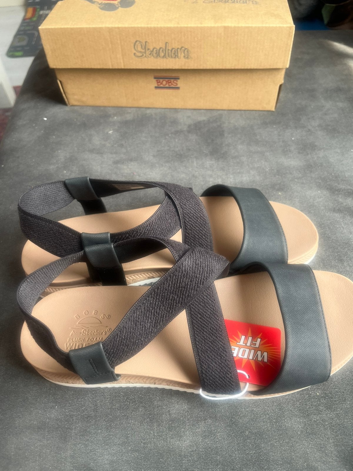 Sandalen sketchers maat 41, Zwart, Nieuw, Sandalen of Muiltjes, Ophalen of Verzenden
