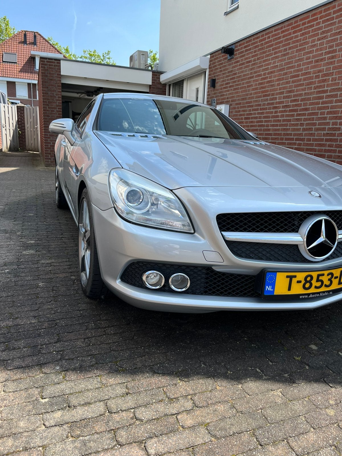 Mercedes-Benz SLK 1.8 Slk200 Kompr Roadster AUT 2011 Grijs, Auto's, Mercedes-Benz, Achterwielaandrijving, Cabriolet, 1796 cc, 84 €/maand