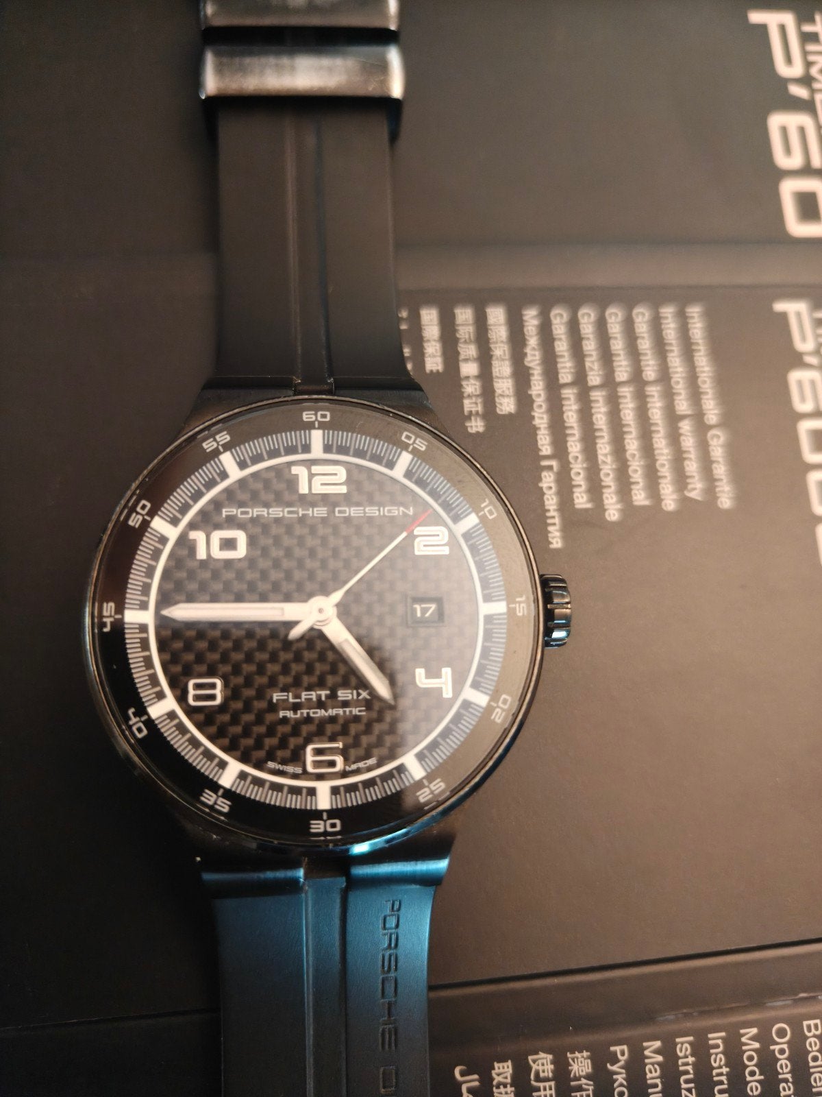 Porsche Design Flat Six P'6000 Automatisch Horloge, Ophalen of Verzenden, Gebruikt, Overige merken