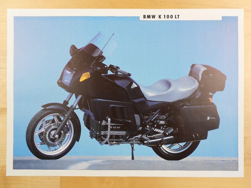 BMW K100 RT Brochure 1991 Motorfiets K100RT Folder, Motoren, Ophalen of Verzenden, BMW
