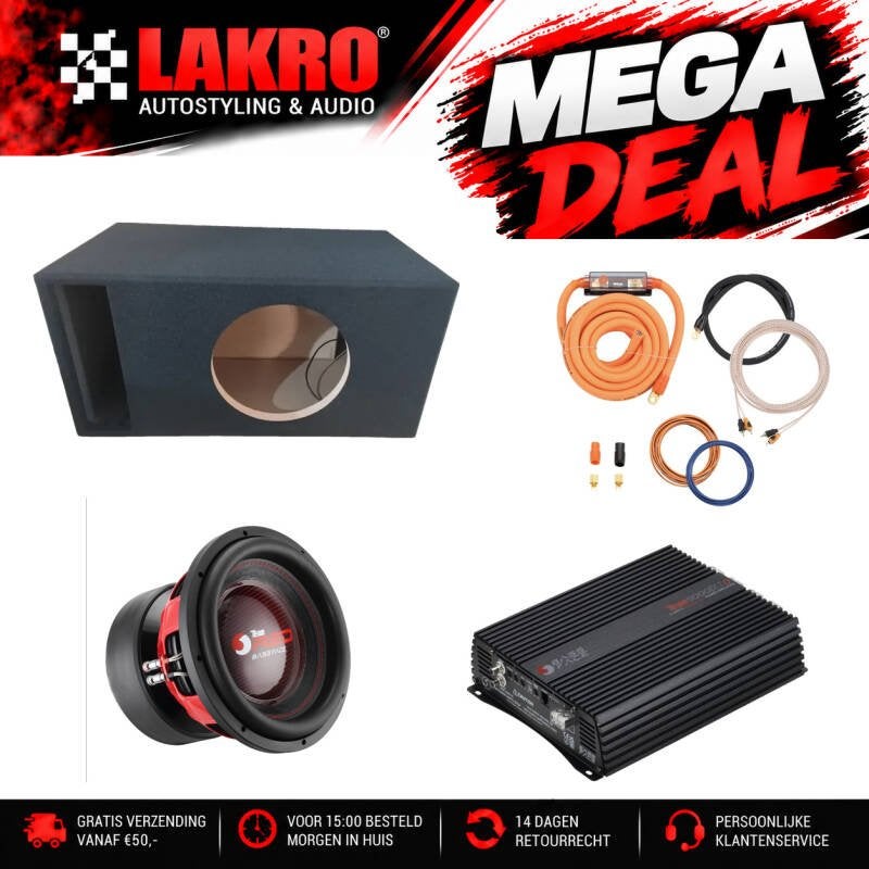 12 inch Pack 12 - LAKRO - subwooferpakket - 3500 watt RMS, Niet ingevuld, Niet ingevuld, Niet ingevuld