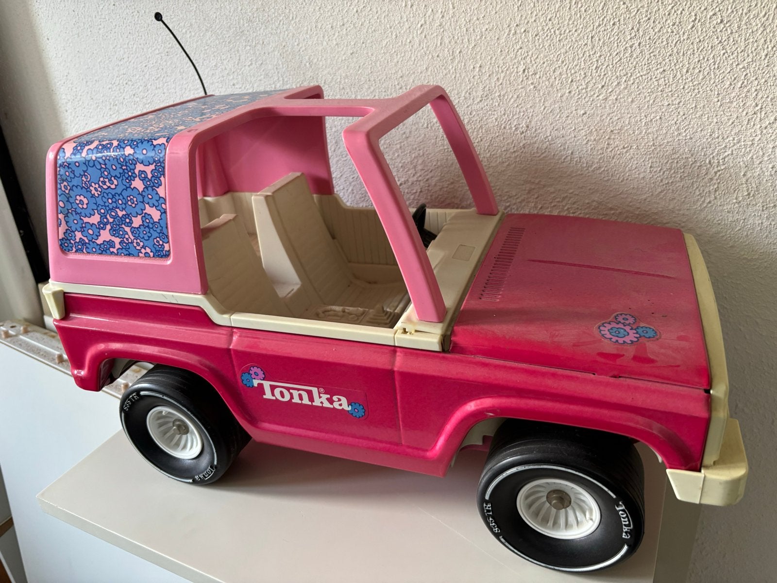 Vintage Tonka Jeep Roze Speelgoedauto, Ophalen, Gebruikt