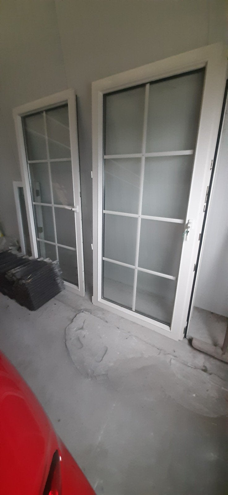 2 Witte kunstof deuren zonder kozijn, Ophalen, Gebruikt, 80 tot 120 cm, Overige typen