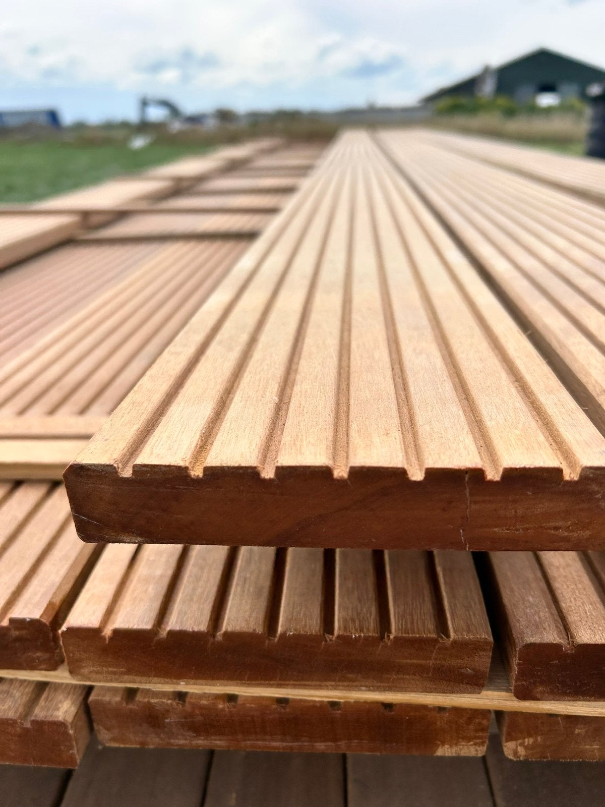 Bankirai hardhouten vlonderplank 25x145 mm, Tuin en Terras, D, Nieuw, Ophalen of Verzenden, D