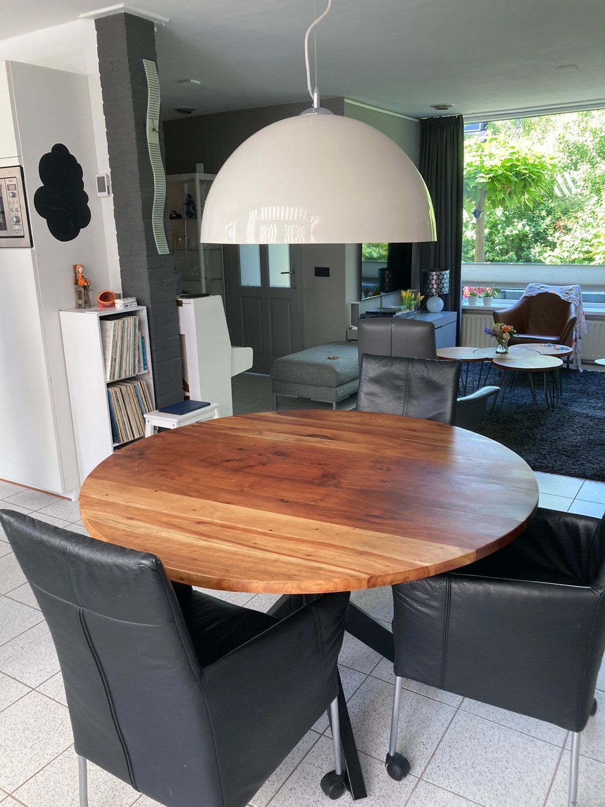 Witte hanglamp 60 cm, Ophalen, Zo goed als nieuw