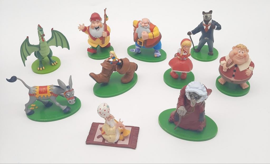 10 Verschillende Efteling figuren C1000, Verzamelen, Efteling, Zo goed als nieuw, Beeldje of Poppetje, Ophalen of Verzenden