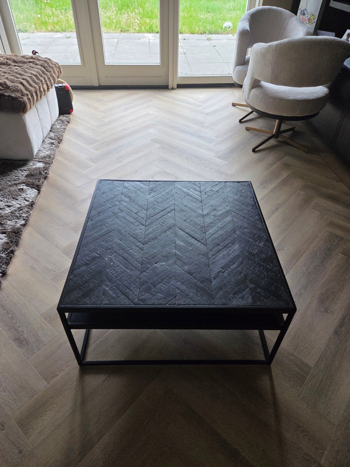 Leuke salontafel van Haco, Ophalen, 50 tot 100 cm, Vierkant, 50 tot 100 cm