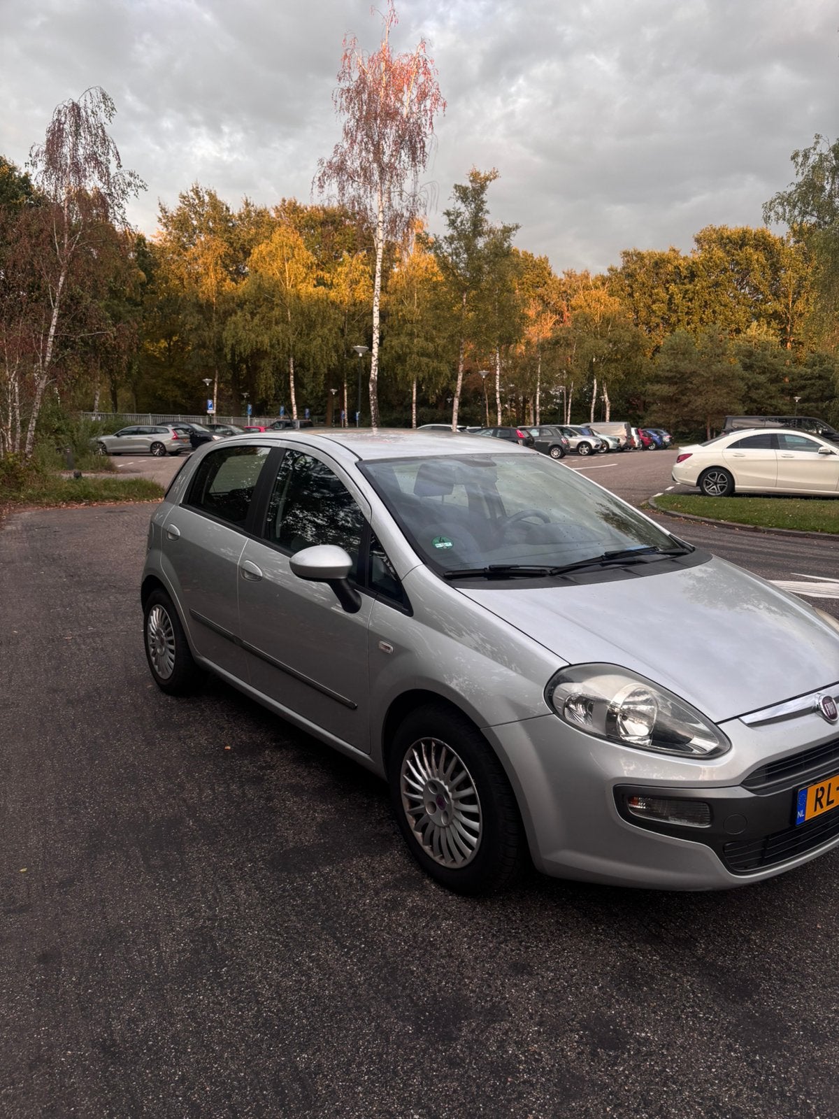 Fiat Punto 1.4 5DR 2009 Grijs, Auto's, Voorwielaandrijving, Stof, 40 €/maand, Zwart