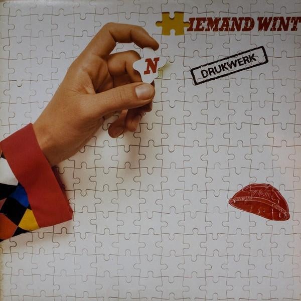 Drukwerk - (N)iemand Wint LP (1983), Cd's en Dvd's, Vinyl | Nederlandstalig, Ophalen of Verzenden, Zo goed als nieuw, 12 inch