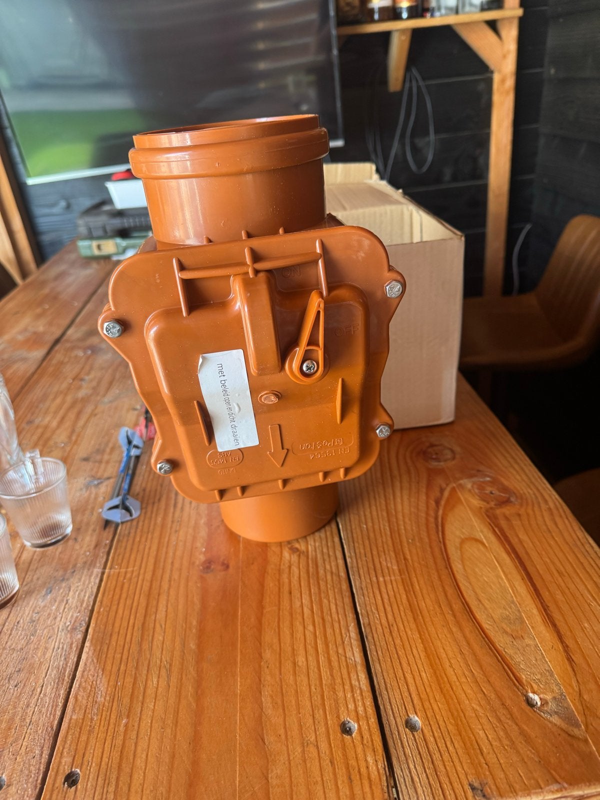 Pestan Terugslagklep 110mm Nieuw, Afvoer, Pvc, Nieuw, Ophalen of Verzenden