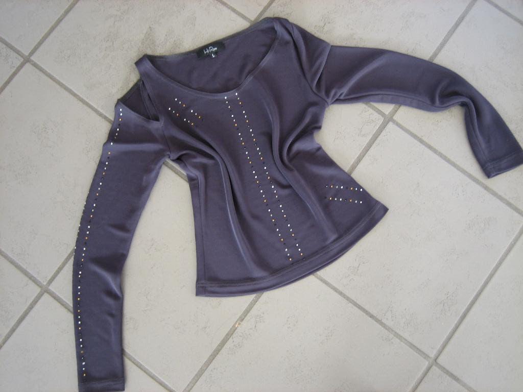 Feestelijk chique taupe shirt HI-REE 36-38-40 Snazzeys, Maat 38/40 (M), Bruin, Verzenden, Nieuw