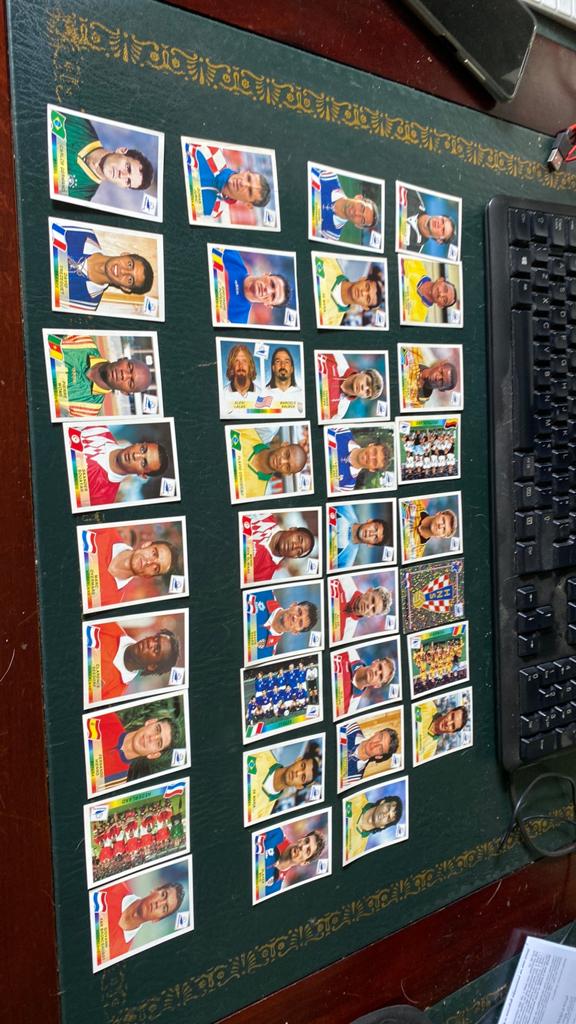 Panini wk 98 set plaatjes, Ophalen of Verzenden, Zo goed als nieuw, Buitenlandse clubs, Poster, Plaatje of Sticker