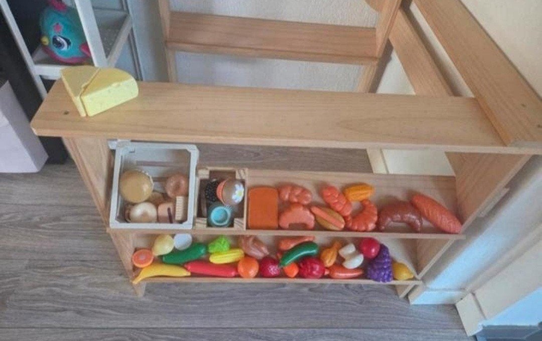 Houten speelgoedwinkel met accessoires, Ophalen of Verzenden, Gebruikt, Jongen of Meisje