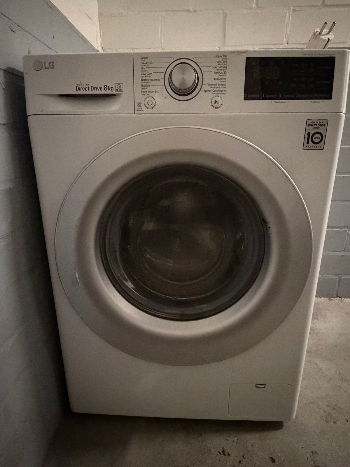 LG Direct Drive 8kg Wasmachine, Witgoed en Apparatuur, 1200 tot 1600 toeren, 8 tot 10 kg, Ophalen of Verzenden, Zo goed als nieuw