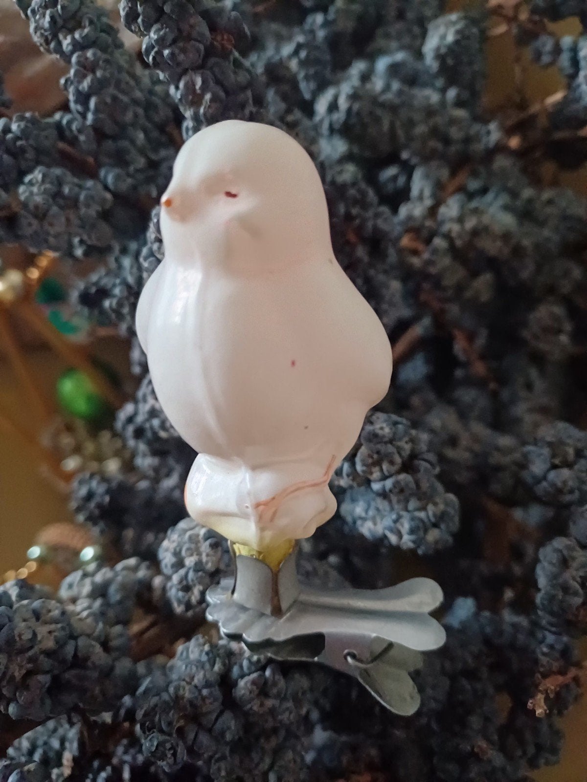 oude kerstbal van glas, Ophalen of Verzenden