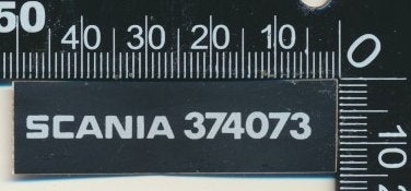 Sticker: Scania - 374073, Ophalen of Verzenden, Zo goed als nieuw, Bedrijf of Vereniging