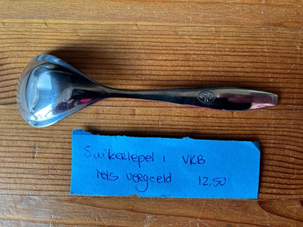Boerenbont suikerlepel / suikerschep VKB (1) Boerenbond, Overige materialen, Gebruikt, Ophalen of Verzenden, Overige merken
