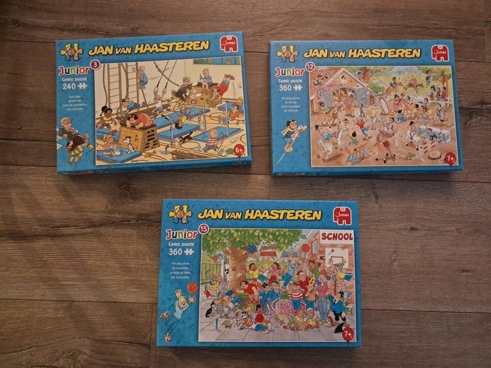 Jan van haasteren junior puzzel puzzels 240 en 360 stuks, Ophalen, Meer dan 50 stukjes, Zo goed als nieuw, 6 jaar of ouder