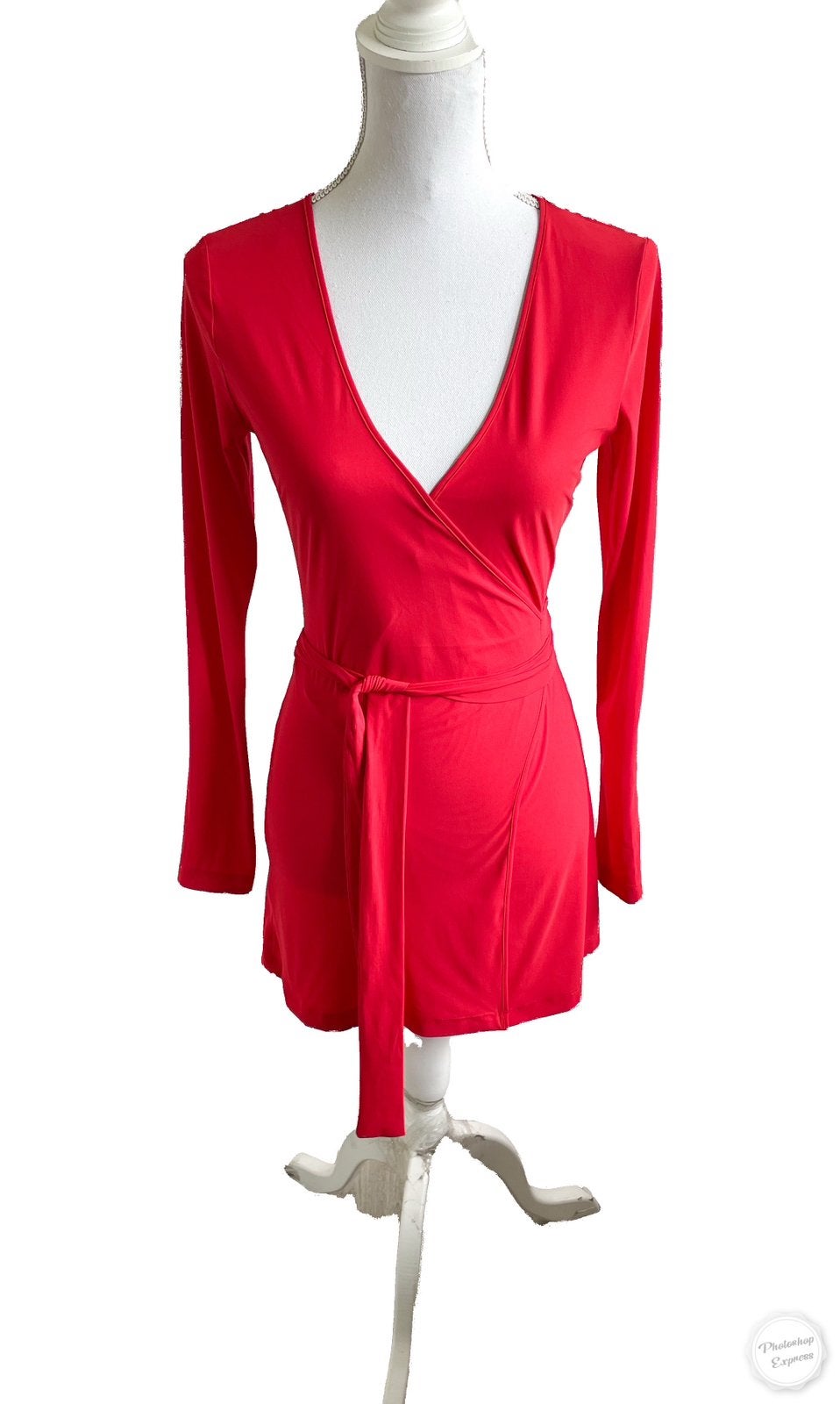 Mooie wikkeljurk of top van Ladress 34, Zo goed als nieuw, Ladress BV, Lange mouw, Maat 34 (XS) of kleiner