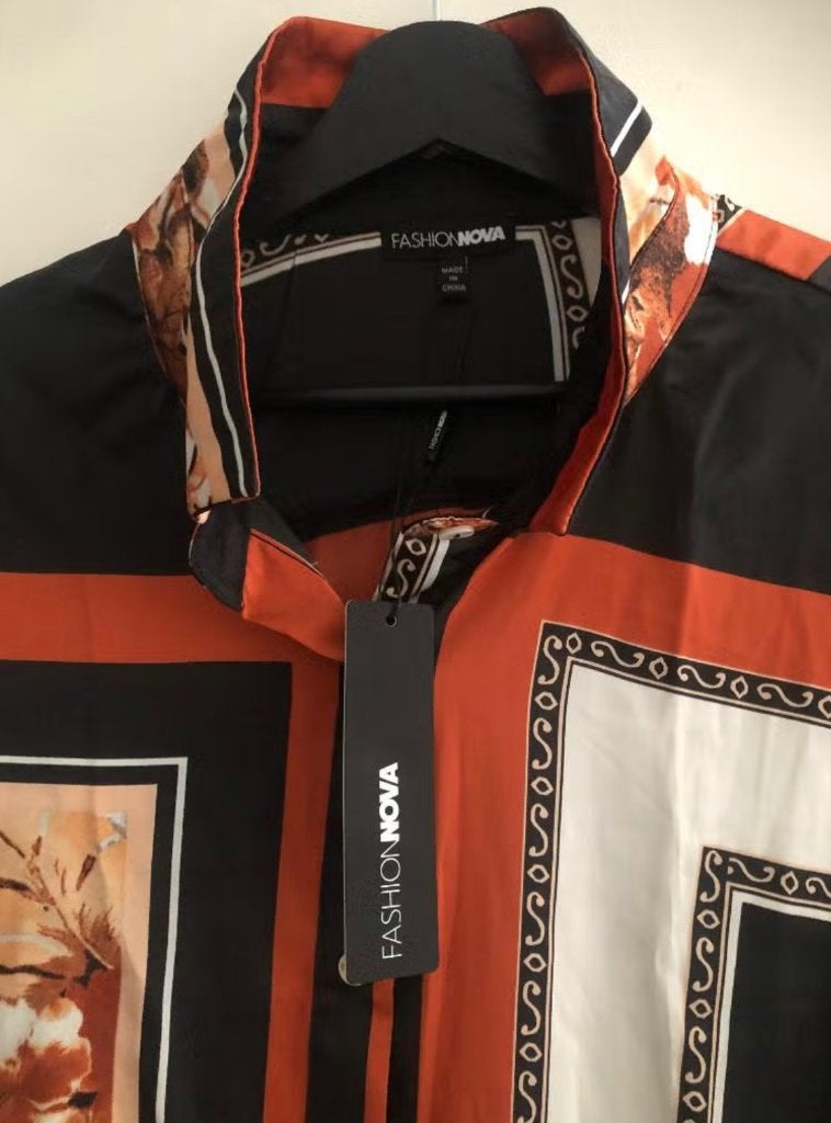 Dames blouse Fashionnova, Maat 46/48 (XL) of groter, Nieuw, Oranje, Ophalen of Verzenden