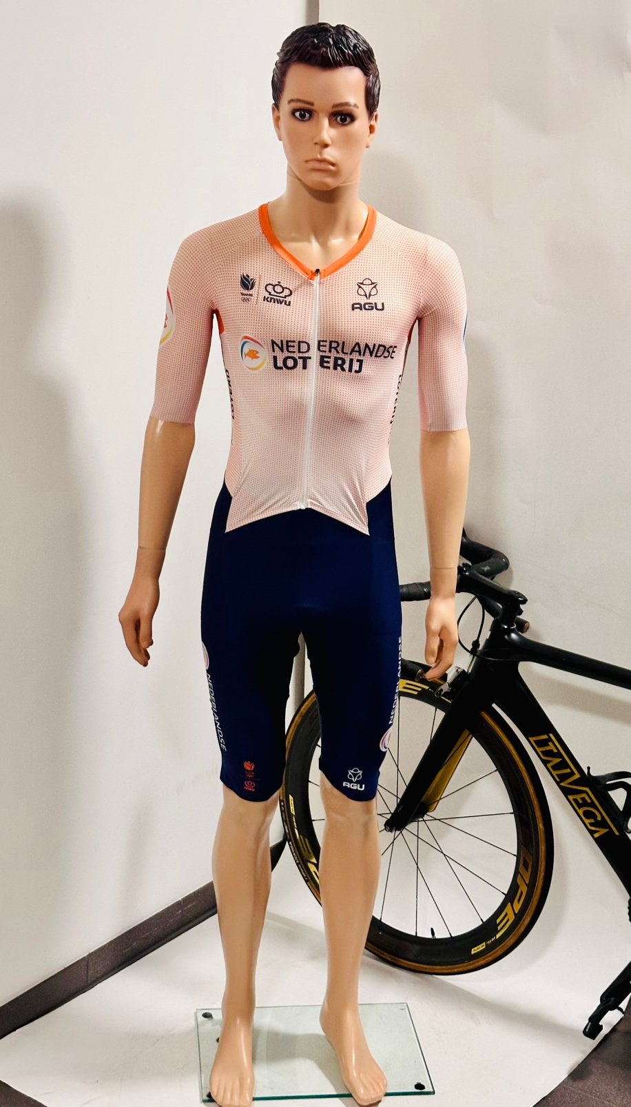Wielrenkleding wielrenpak snelpak speedsuit maat M Agu, Ophalen of Verzenden, Zo goed als nieuw, Bovenkleding, Heren