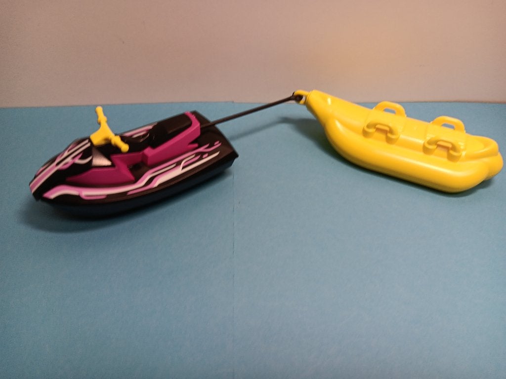 Playmobil Waterscooter + boot Poppetjes Onderdelen 1,95, Verzenden, Zo goed als nieuw, Complete set