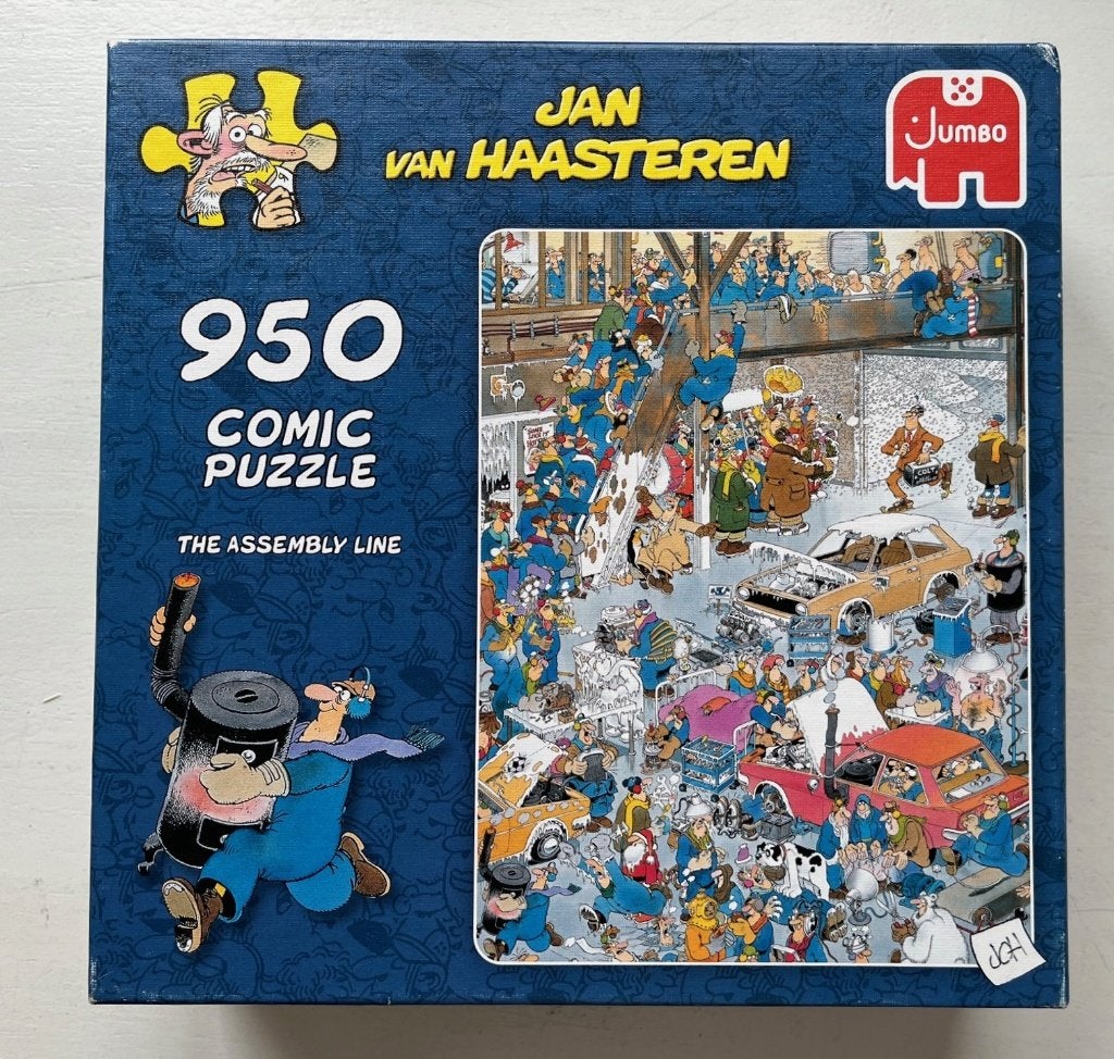 Jan van Haasteren 950 - The Assembly Line, Ophalen of Verzenden, 500 t/m 1500 stukjes, Zo goed als nieuw, Legpuzzel