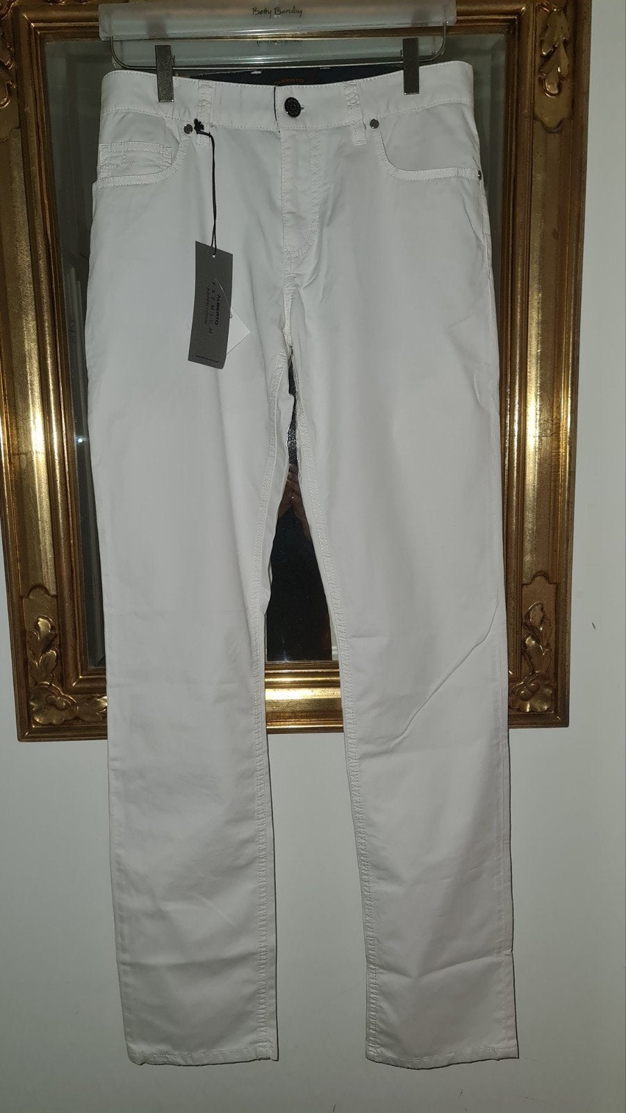 Nieuwe witte broek heren chino wit S 29/34 regular slim fit, Wit, Nieuw, Ophalen of Verzenden, Maat 46 (S) of kleiner