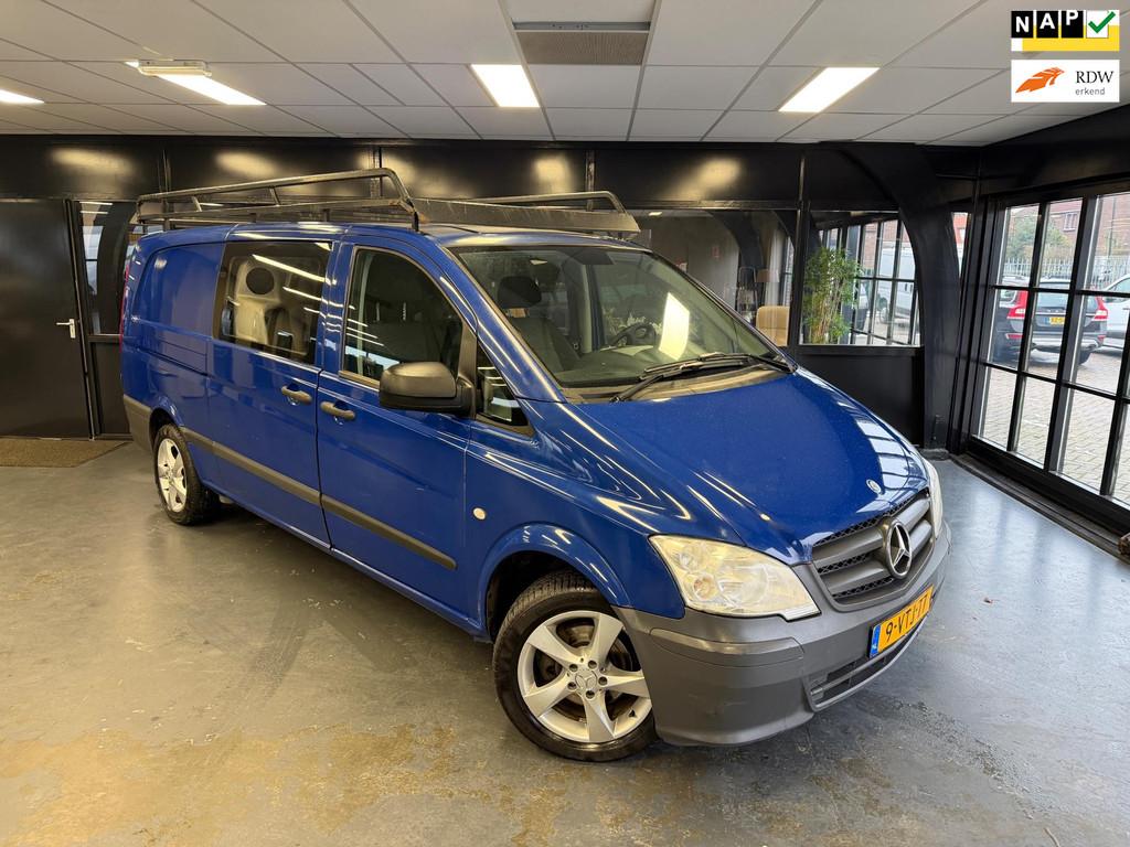 Mercedes-Benz Vito 110 CDI 343|dubbel cabine|2012, Auto's, Bestelauto's, Euro 5, Achterwielaandrijving, Gebruikt, 1928 kg