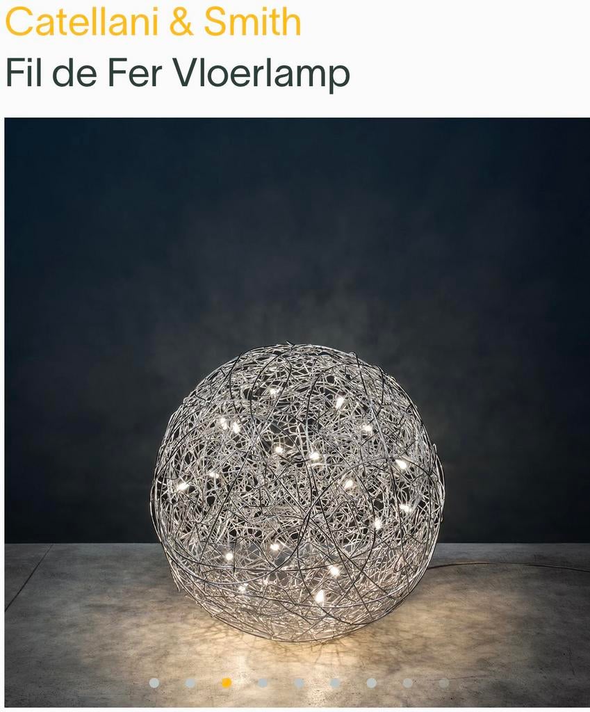 Catelani & Smith vloerlamp, Ophalen of Verzenden, Zo goed als nieuw, 150 tot 200 cm