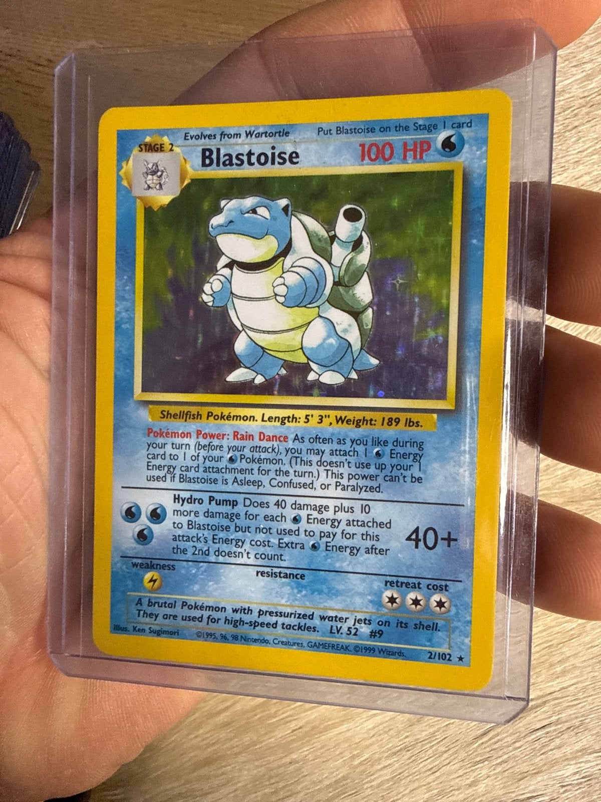 Blastoise 2/102 Base Set holo, Ophalen of Verzenden