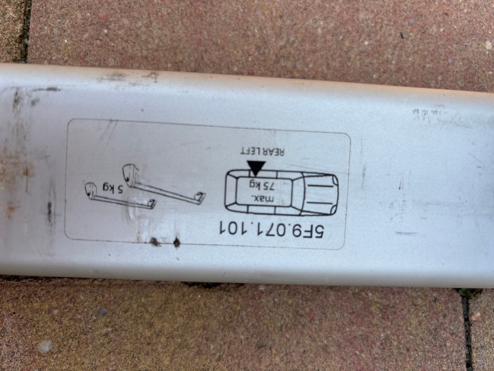 Originele SEAT dakdragers (5F9.071.101), Ophalen, Gebruikt