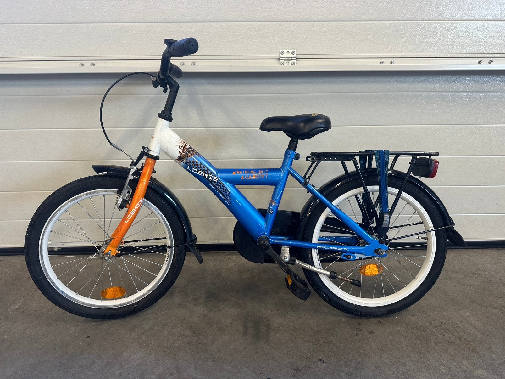 Kinderfiets merk Loekie  18 inch, Ophalen, Gebruikt, Terugtraprem, 16 tot 20 inch