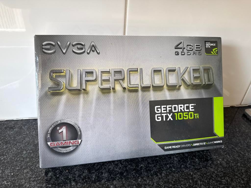 EVGA GeForce GTX 1050 Ti SC Gaming 4GB GDDR5, Computers en Software, Videokaarten, PCI-Express 3, HDMI, Ophalen of Verzenden, Nvidia
