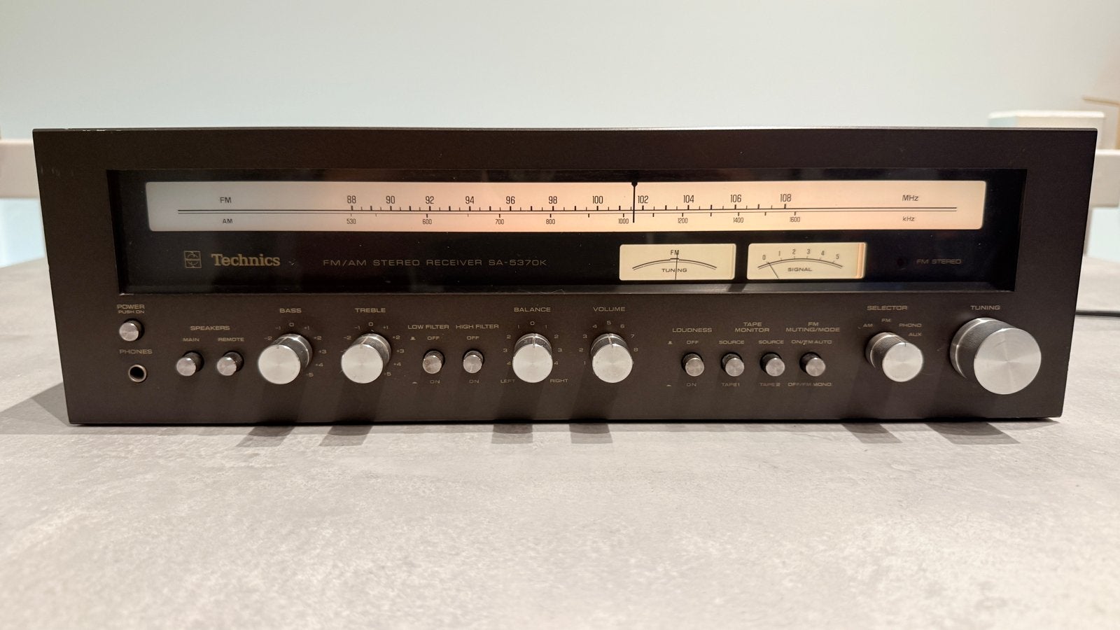 Technics SA-5370K FM/AM Stereo Receiver - Vintage, Overige merken, Gebruikt, Ophalen of Verzenden, 60 tot 120 watt