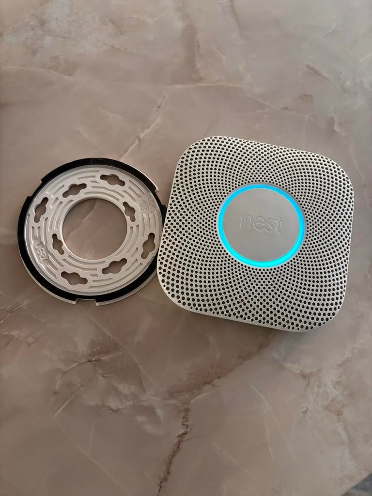 Nest Protect Rook- en Koolmonoxidemelder (Bedraad), Ophalen of Verzenden, Gebruikt, Detector, Sensor of Melder, Rook